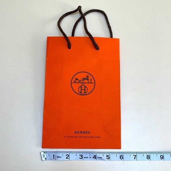 🆕 NEW HERMES Extravagent Gift Bag Size 6" × 8.5" - Picture 4 of 5